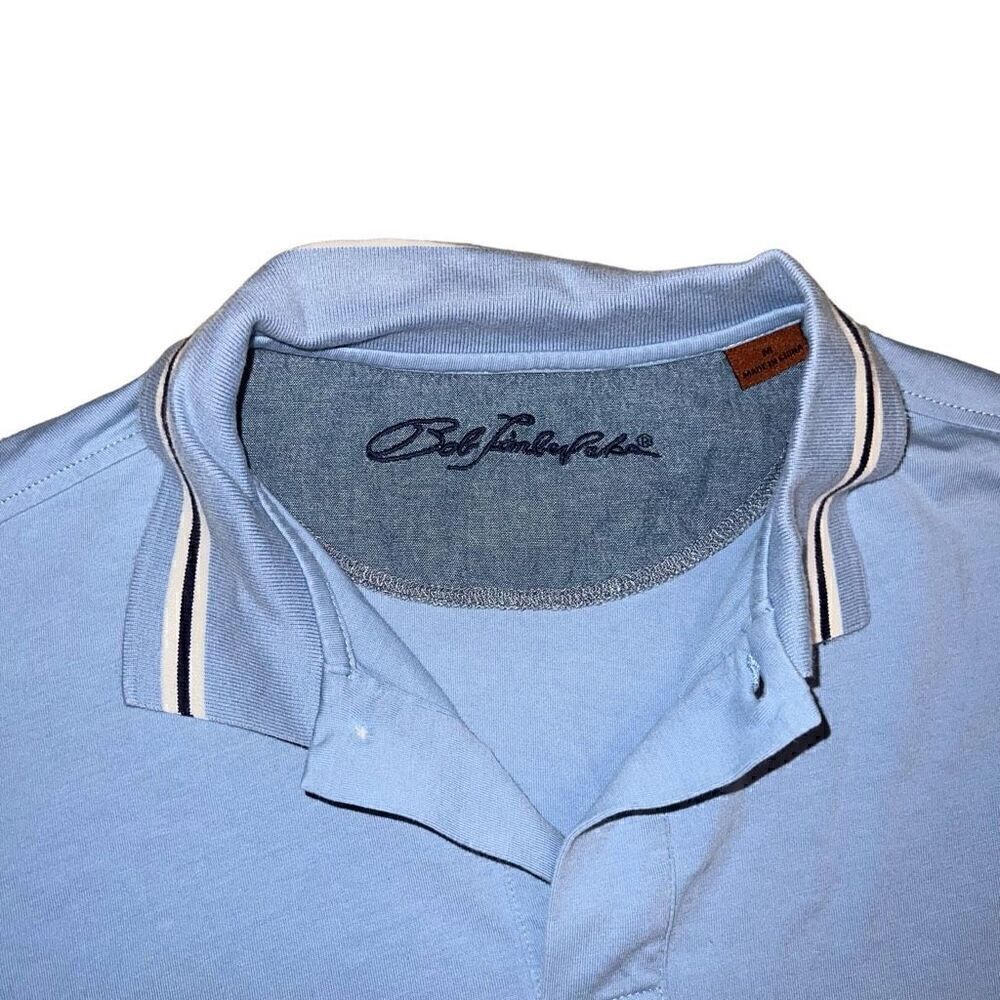 BOB TIMBERLAKE Men’s Blue 100% Supima Cotton Polo Size Medium - Picture 3 of 7